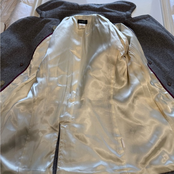 J. Crew Vintage 100% Wool Peacoat Grey Double Breasted Jacket Sz XS Style 85693 - Picture 10 of 16